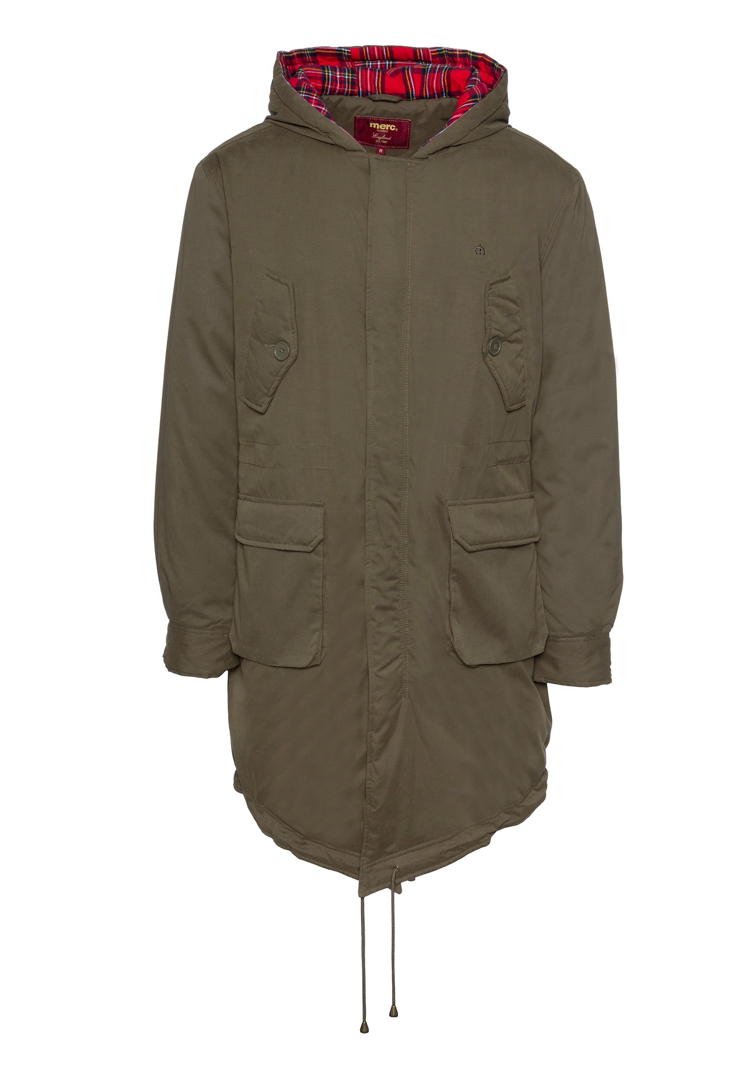 colour_Combat Green|Tobias Fishtail Parka - Merc London