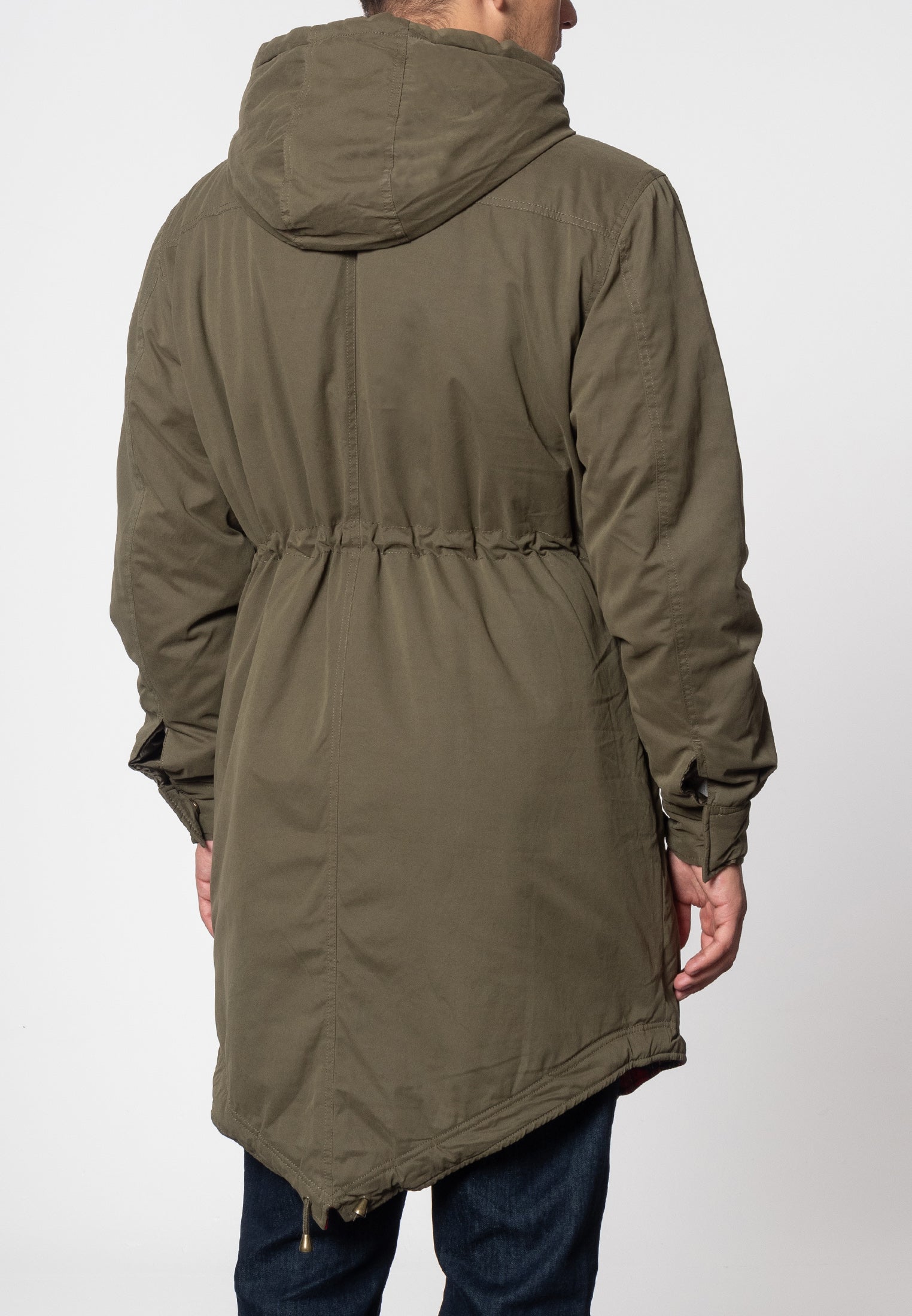 colour_Combat Green|Tobias Fishtail Parka - Merc London