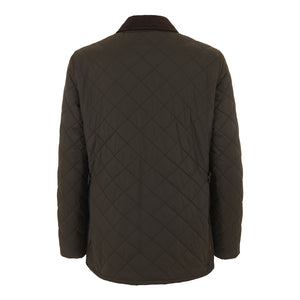 colour_Dark Khaki|Alcester Quilted Jacket - Merc London