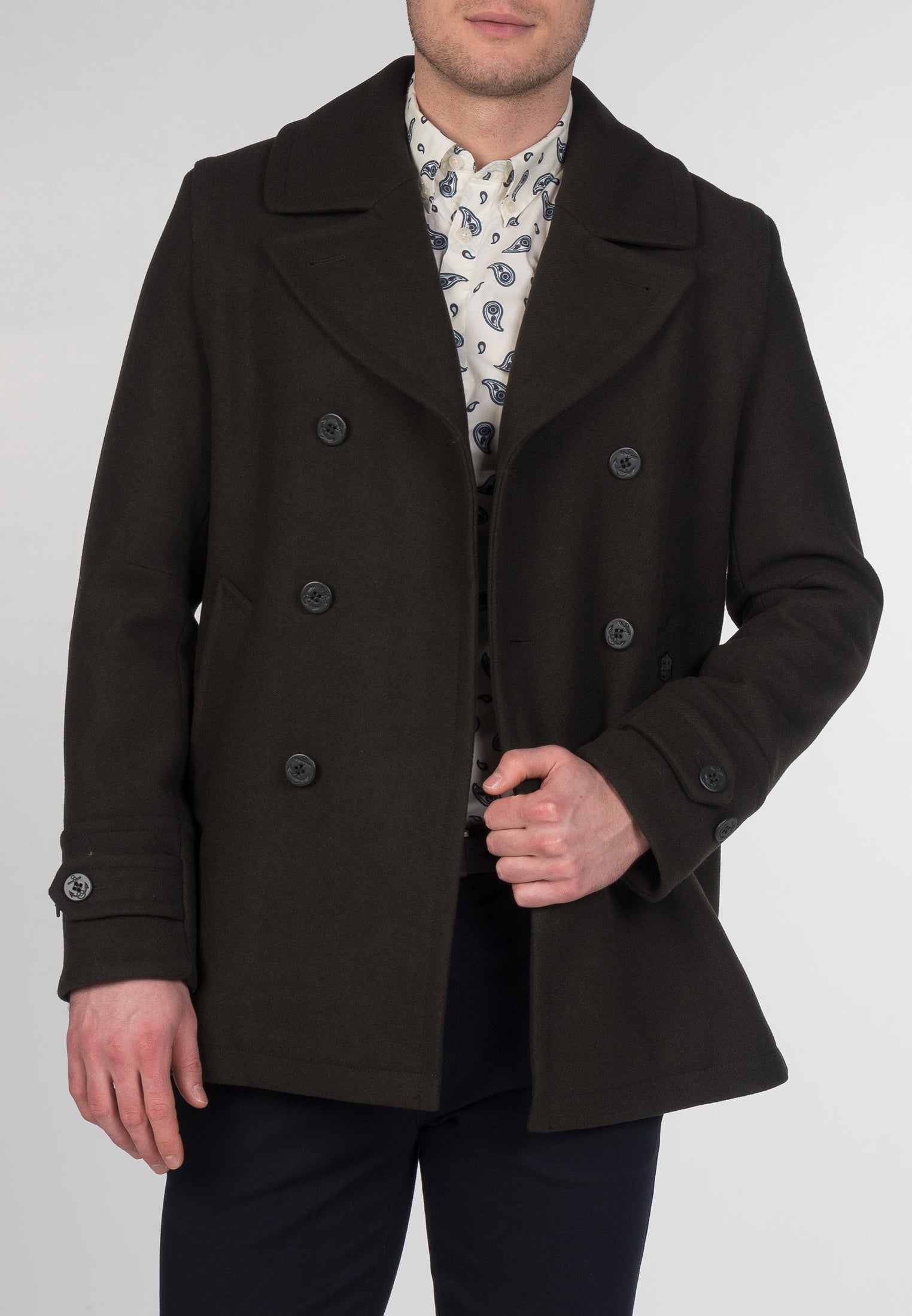 Doyle Pea Coat - Merc London