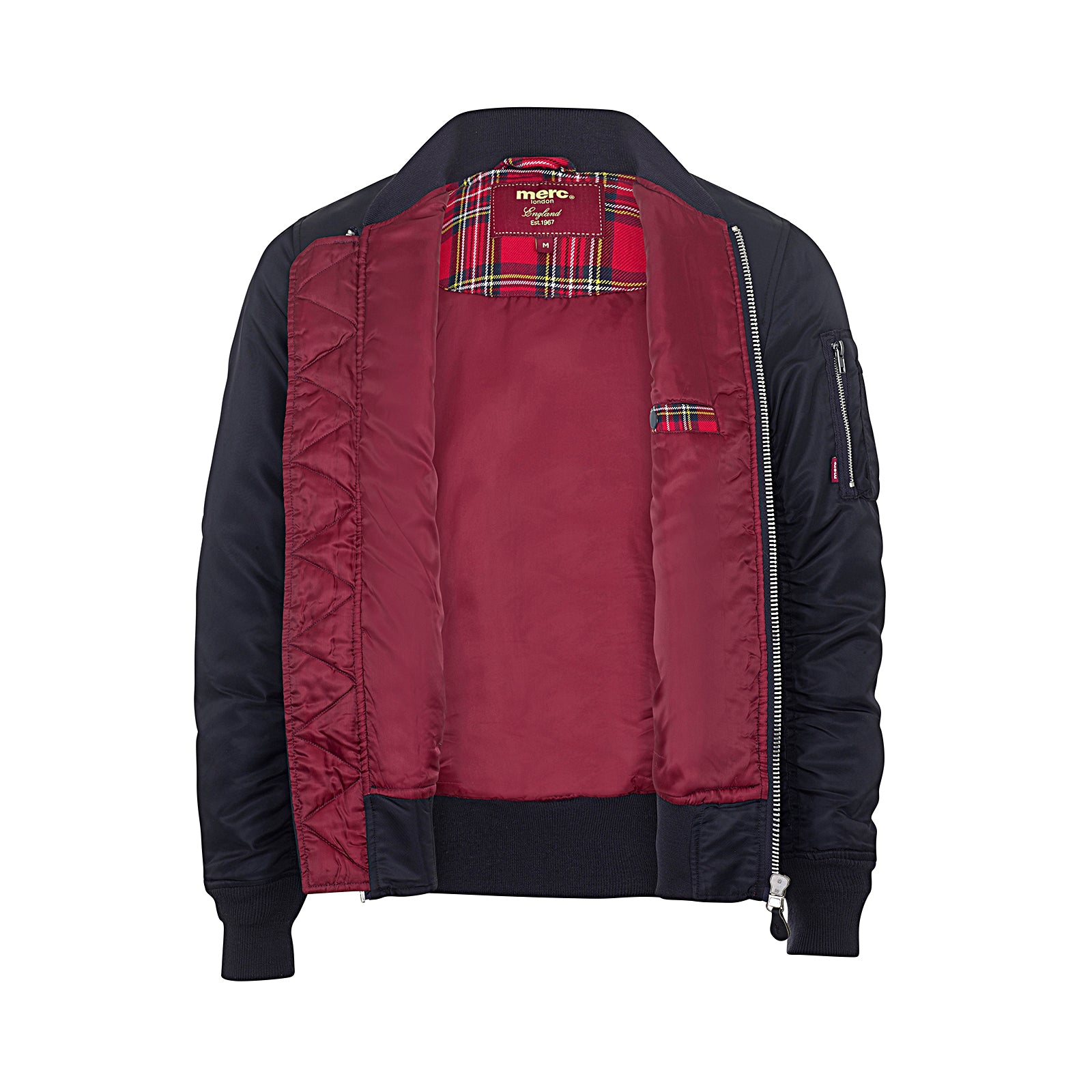 colour_Dark Navy|Hardy Bomber jacket - Merc London