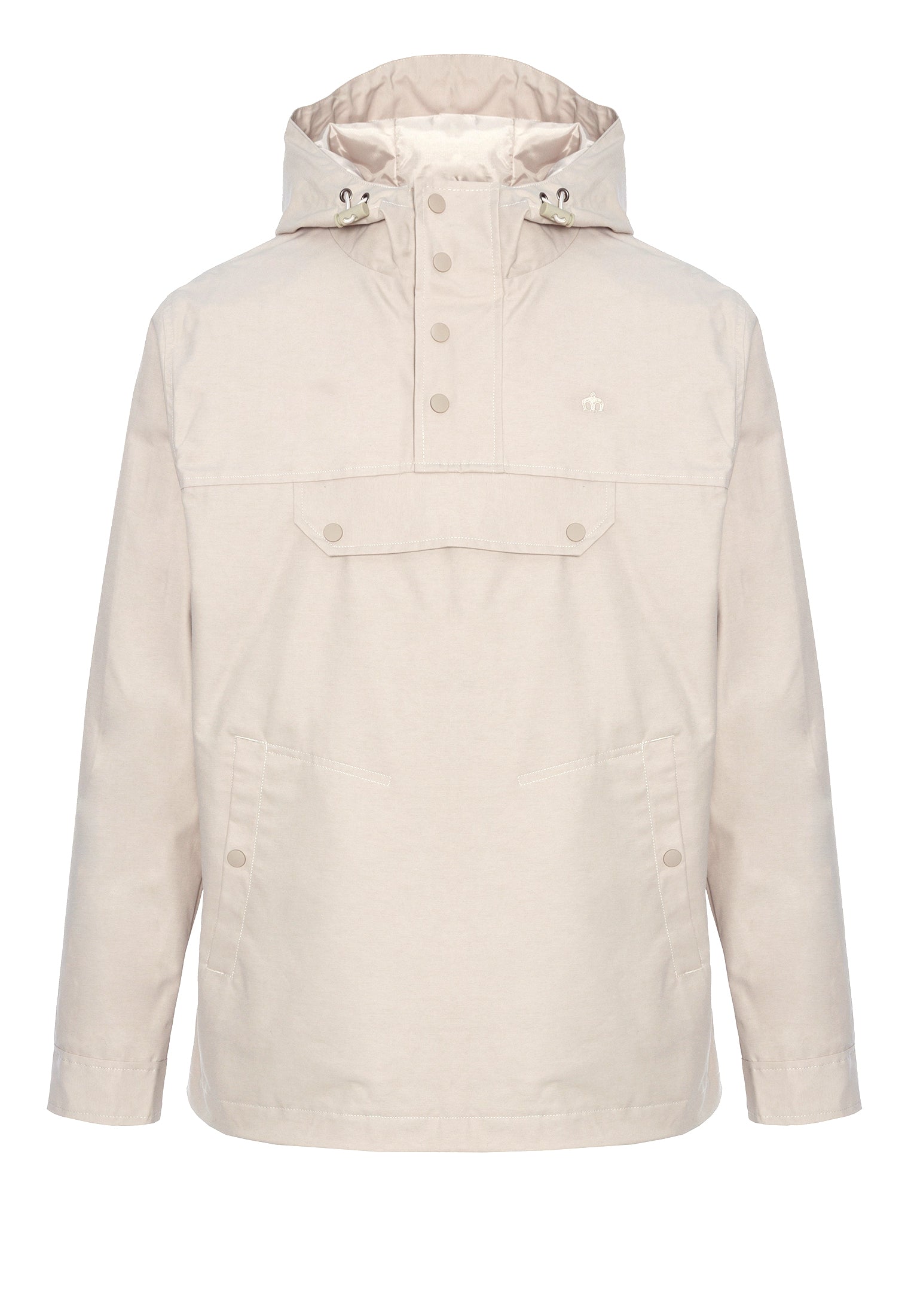 Shield Pullover Windbreaker Jacket Stone - Merc London