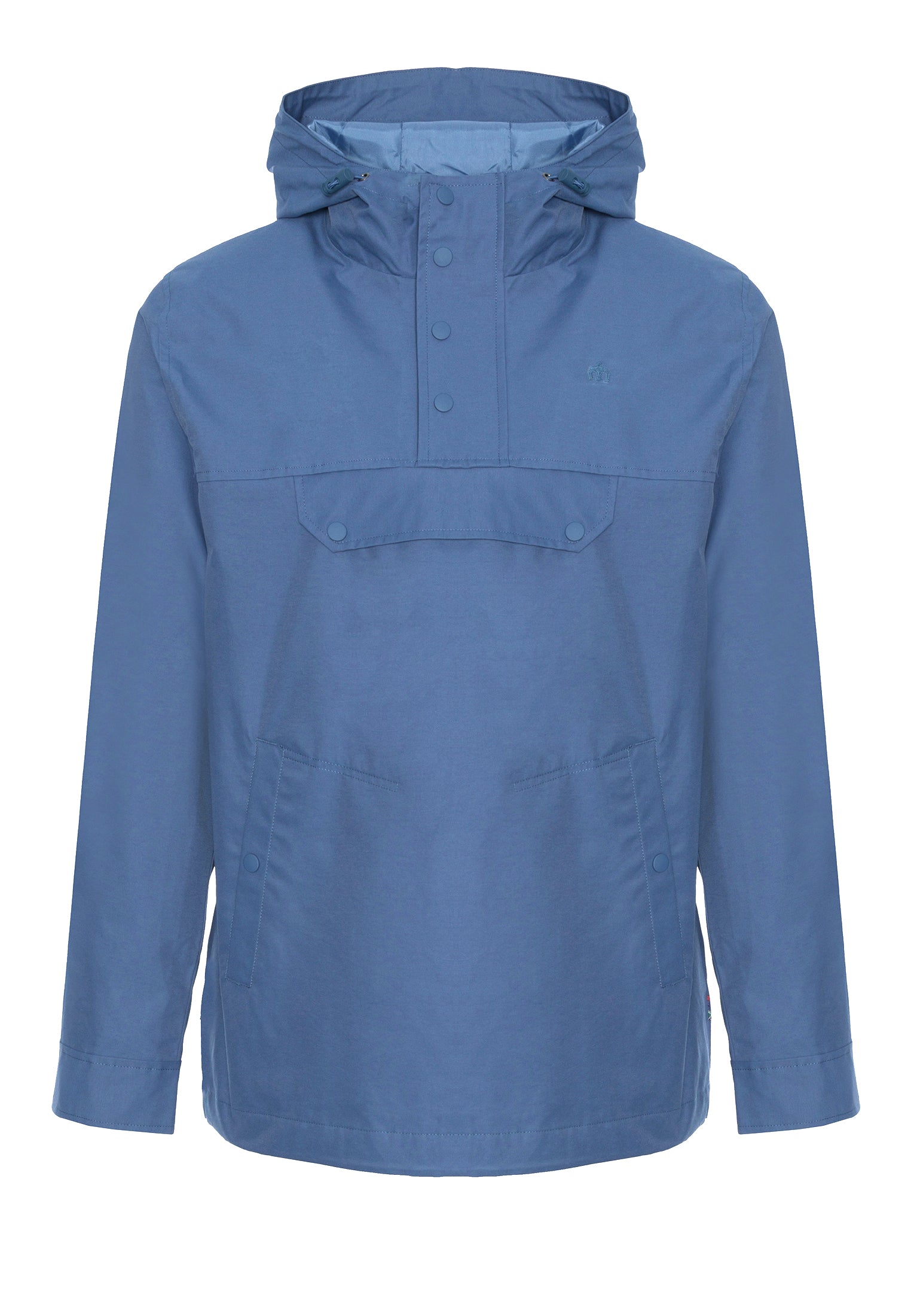 Shield Pullover Windbreaker Jacket Blue - Merc London