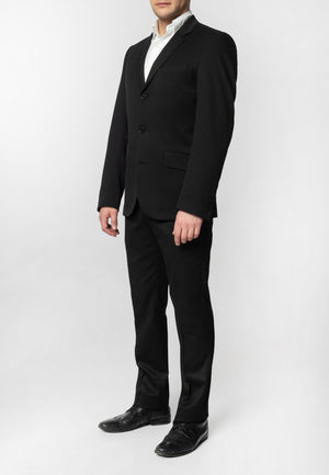 colour_Black|Plain Black Suit Jacket - Merc London