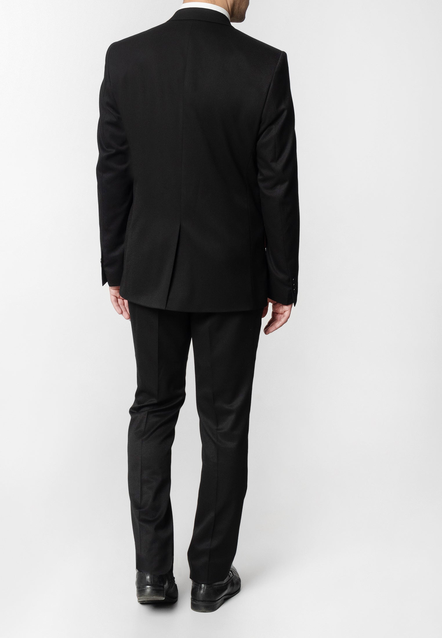 Plain Black Suit Jacket - Merc London