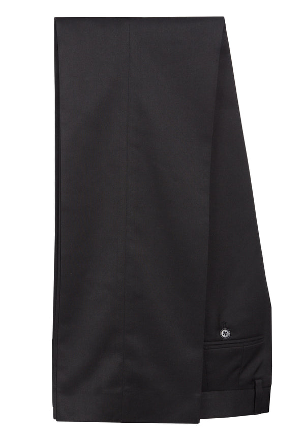 colour_Black|Plain Black Suit Trouser - Merc London