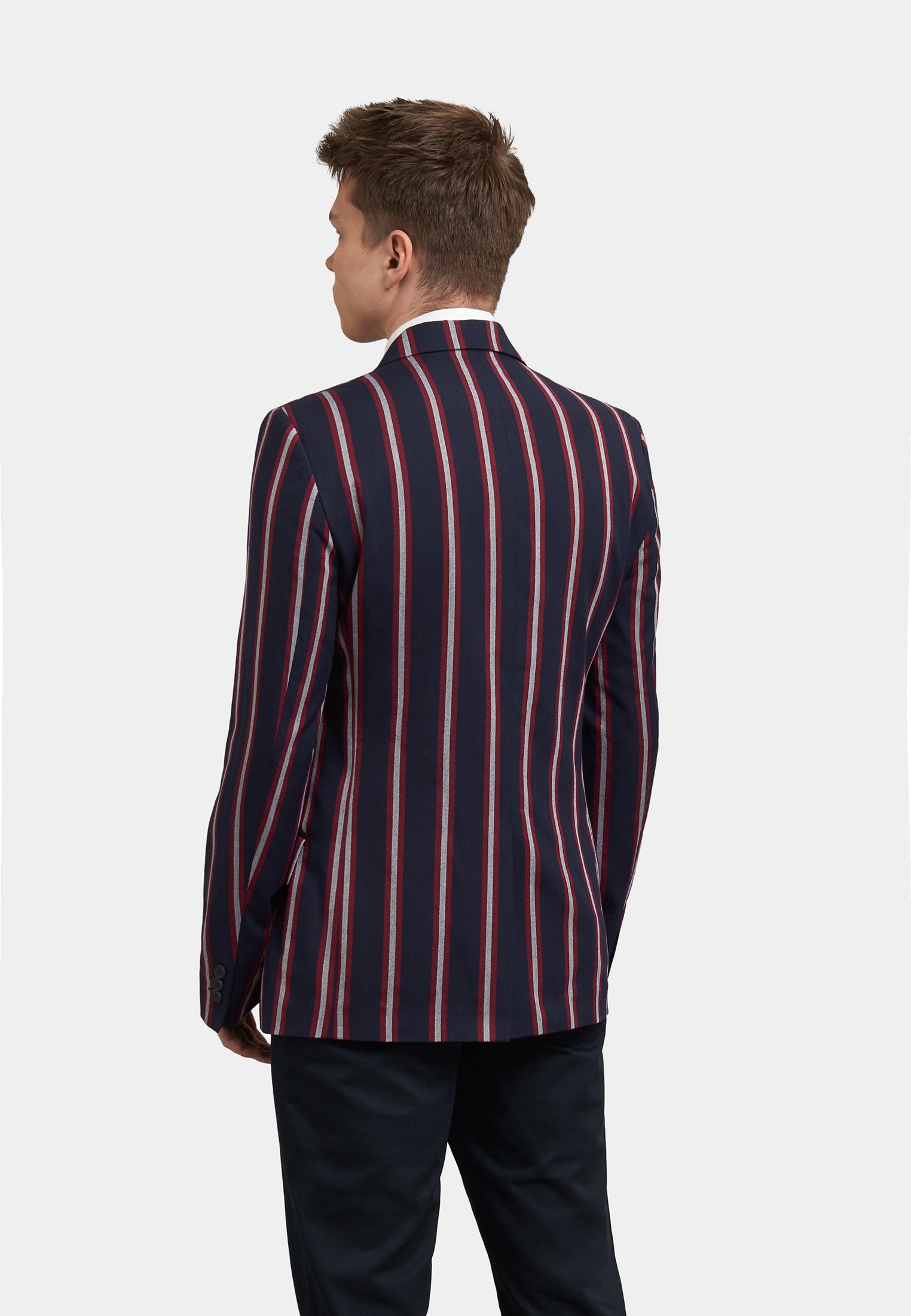Colour_Navy | Hemmingway Blazer Front - Merc London