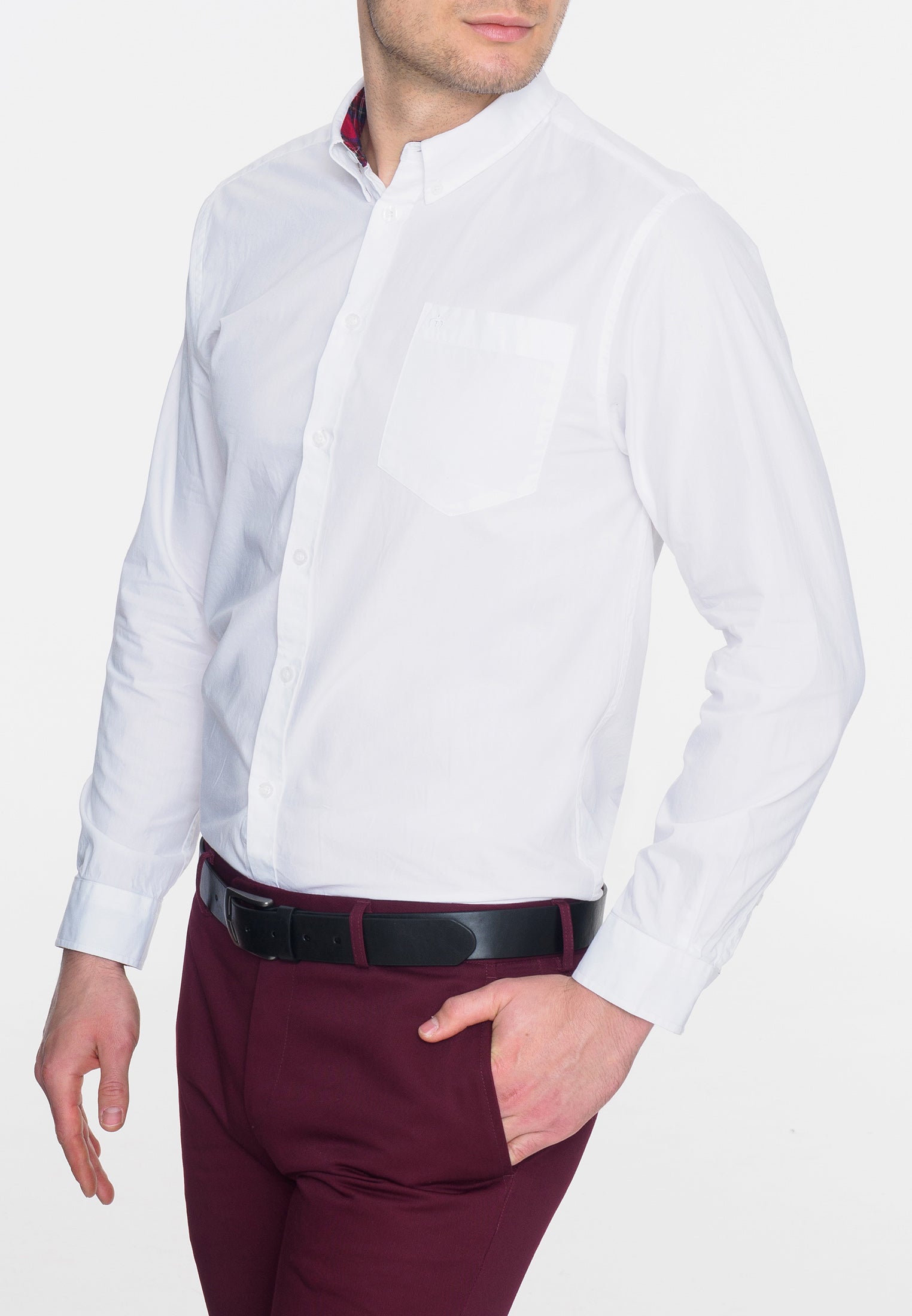 colour_White|Albin Shirt - Merc London