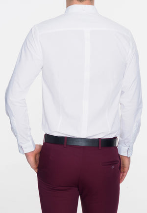 colour_White|Albin Shirt - Merc London