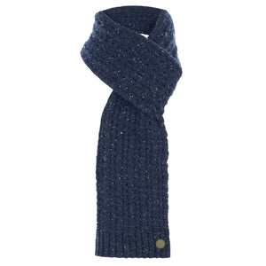 colour_Navy|Dutch Flecked Scarf - Merc London