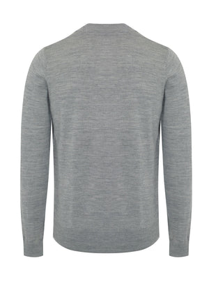 colour_Mineral Marl|Harris Pure Wool Cardigan - Merc London