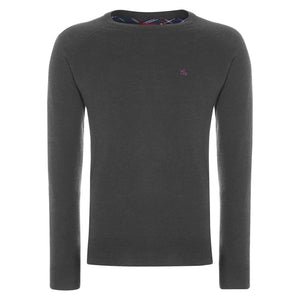colour_Marl Charcoal|Stanmore Jumper - Merc London