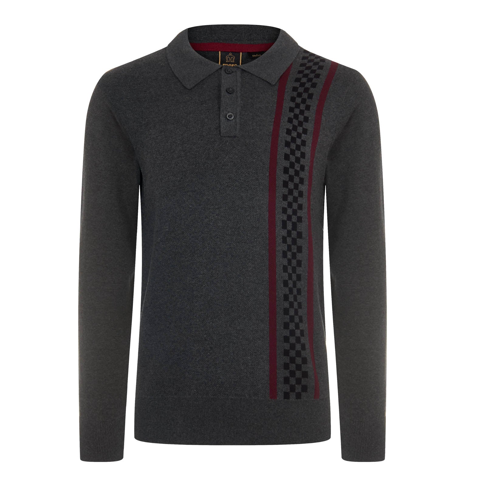 Tathwell Knitted Striped Polo - Merc London
