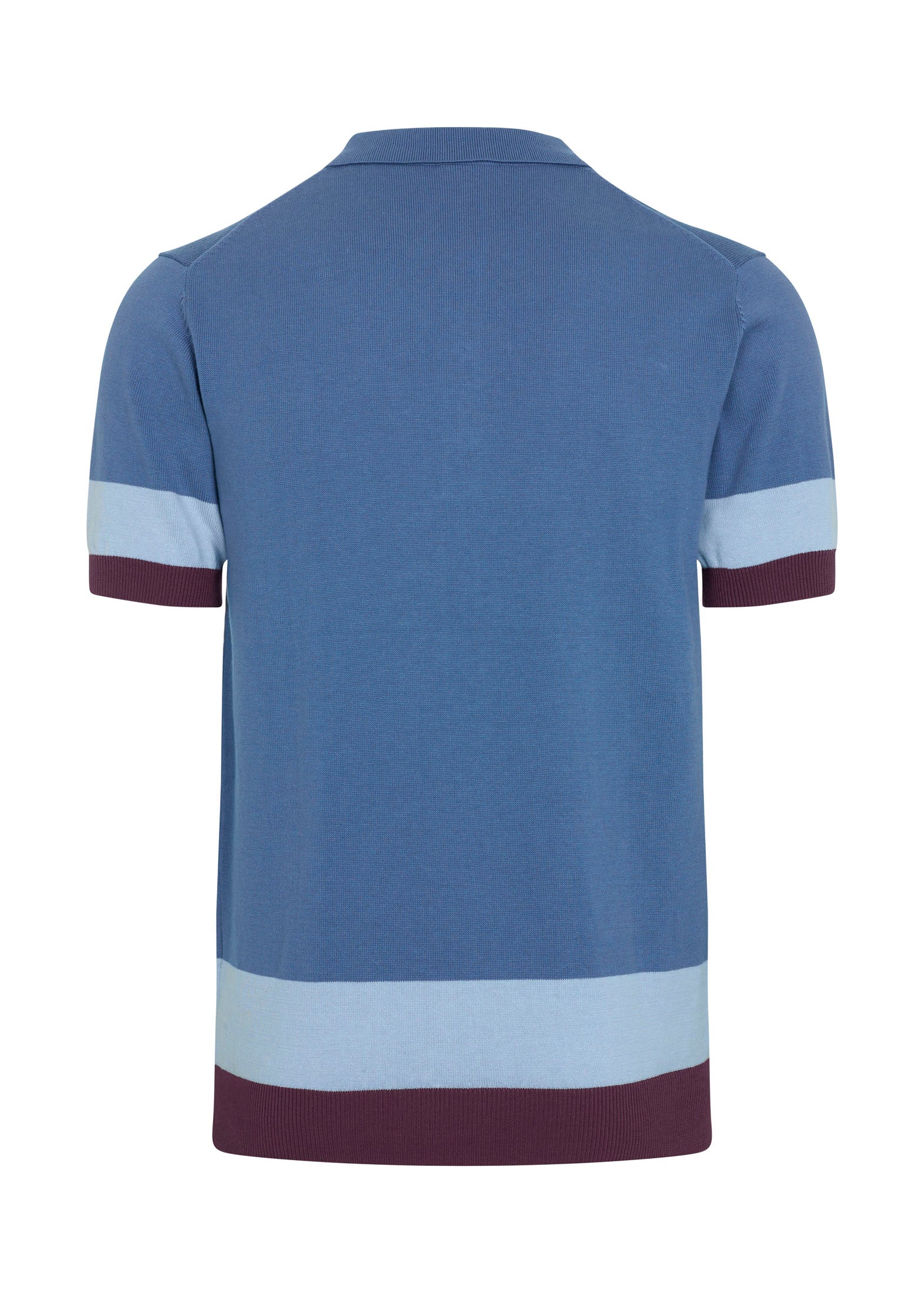 colour_Blue|Captain Knit Polo - Merc London