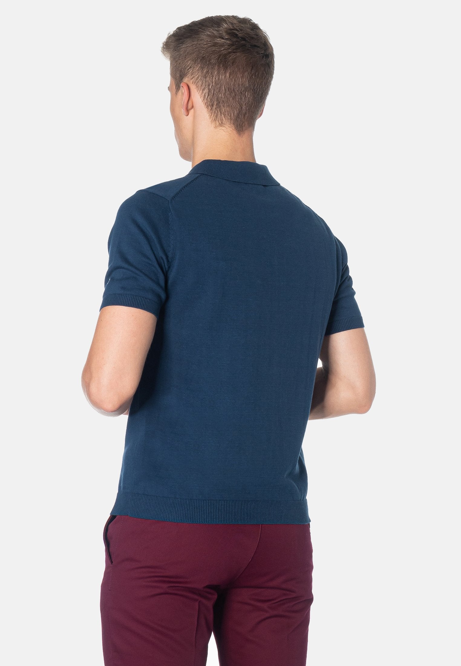 Ansell Knitted Polo Shirt - Merc London