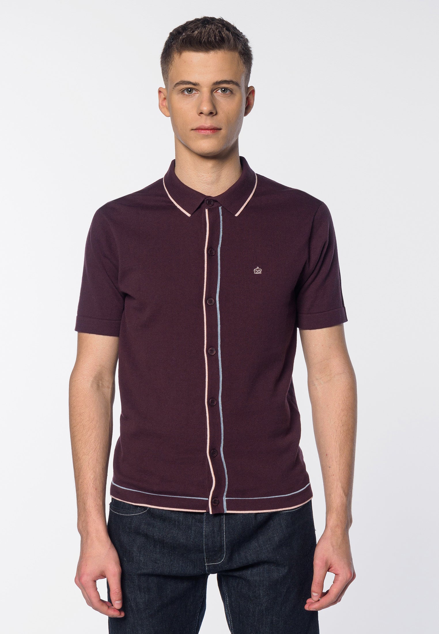 Devon Knited Polo Shirt - Merc London