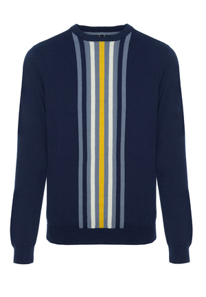 colour_Navy|Woburn Jumper - Merc London