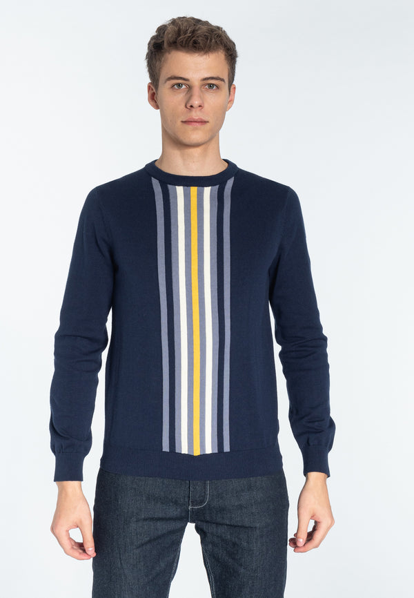 colour_Navy|Woburn Jumper - Merc London