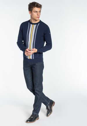 colour_Navy|Woburn Jumper - Merc London