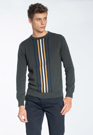 colour_Dark Sage|Woburn Jumper - Merc London
