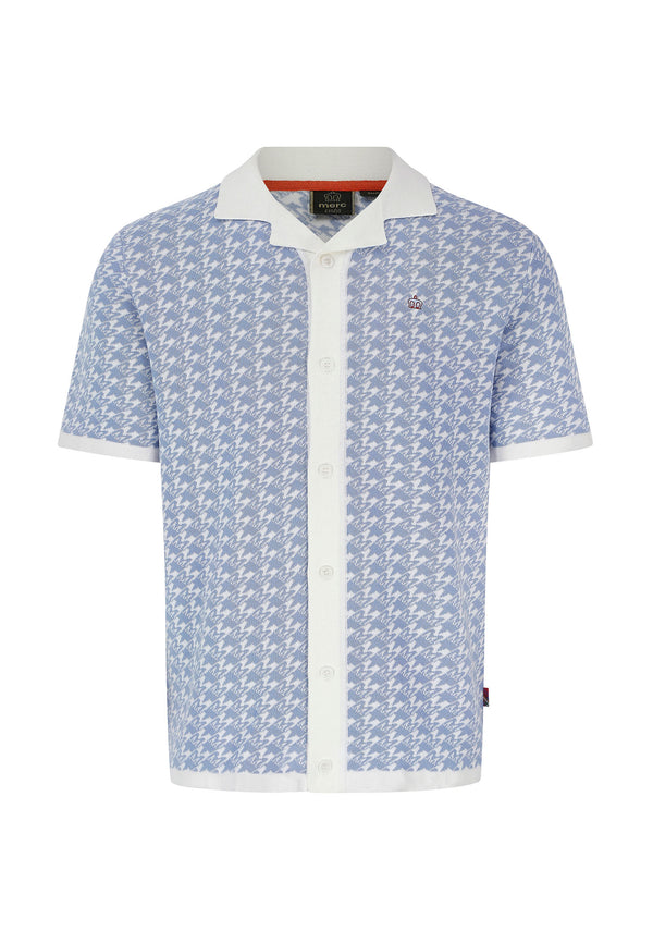 colour_Dust Blue|Merc London Knitted Shirt 