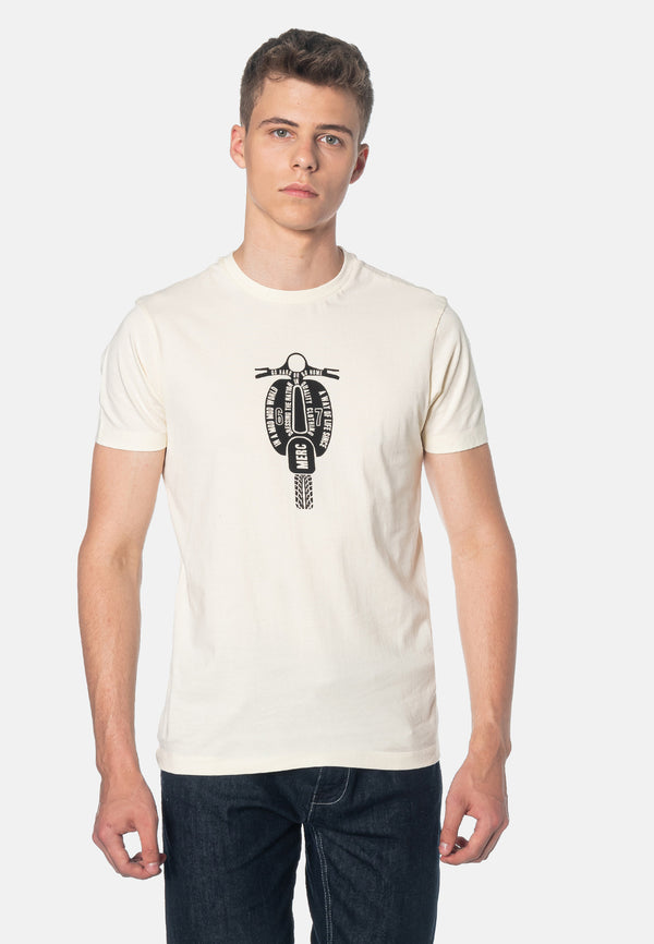colour_Cream|Cullum Scooter Print T-Shirt - Merc London