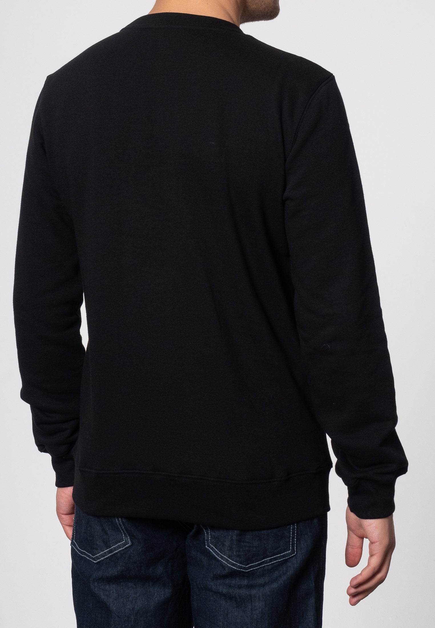 colour_Black|Otto crew-neck sweatshirt - Merc London