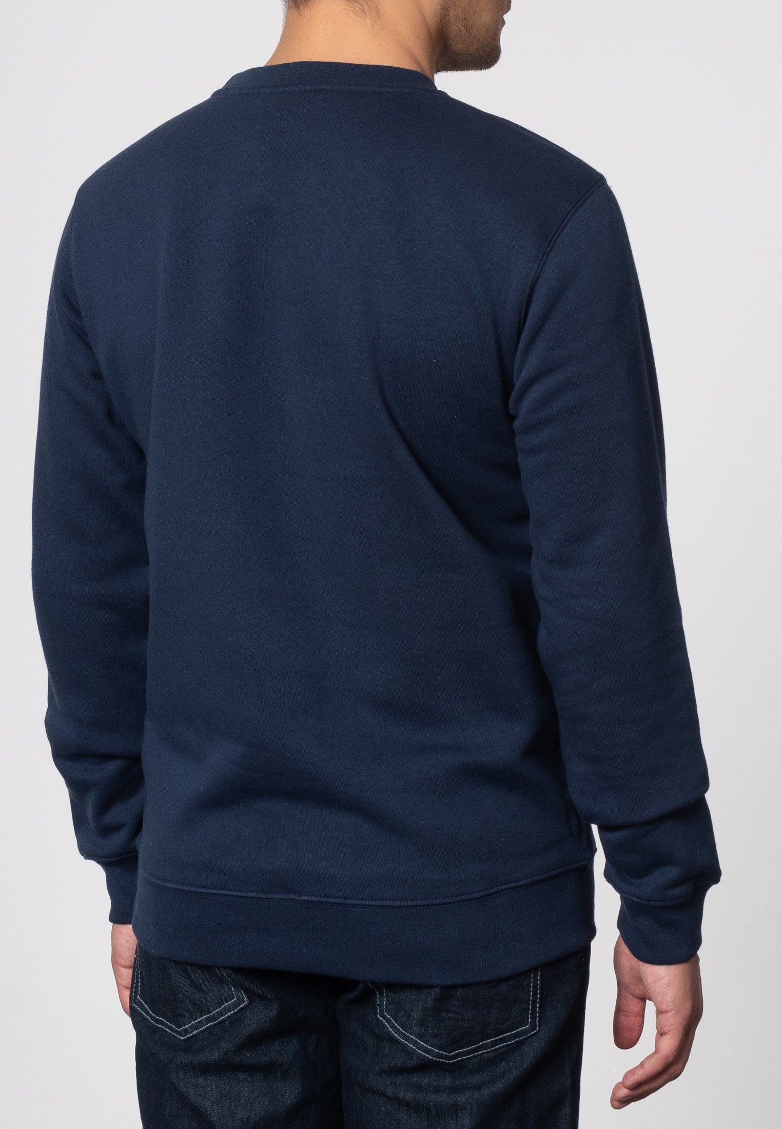 colour_Navy|Otto crew-neck sweatshirt - Merc London