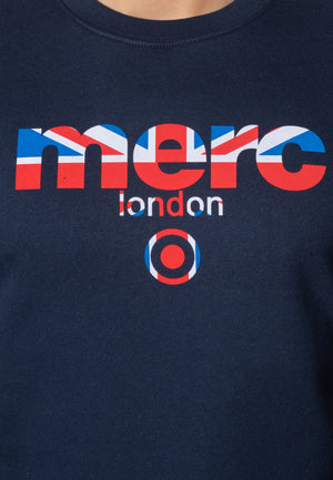 colour_Navy|Otto crew-neck sweatshirt - Merc London
