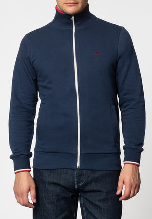 colour_Navy|Truman Track Top - Merc London