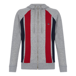 colour_Grey Marl|Hainton Zip Up Hoodie - Merc London
