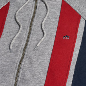 colour_Grey Marl|Hainton Zip Up Hoodie - Merc London