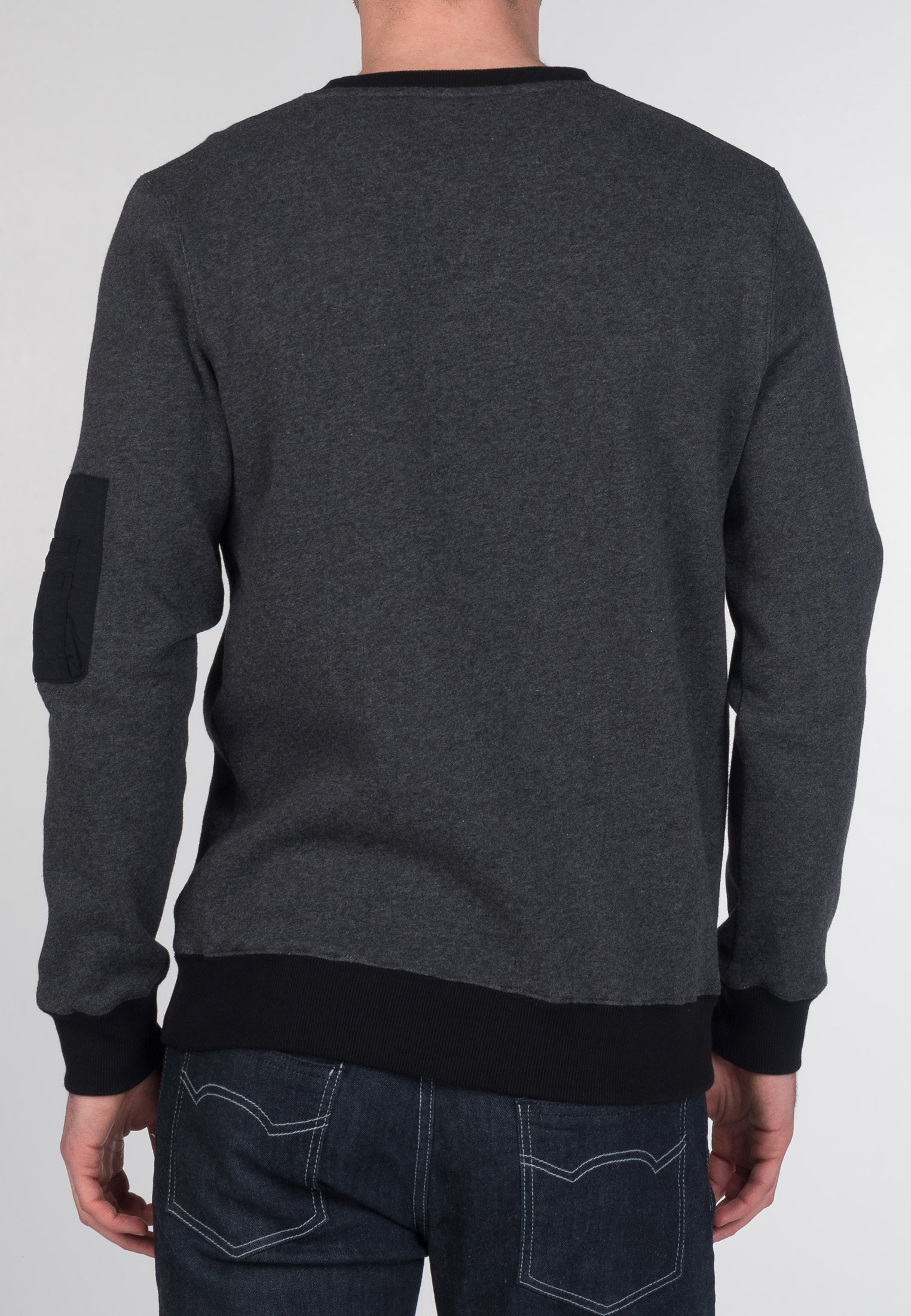 colour_Marl Charcoal|Charing Sweatshirt - Merc London