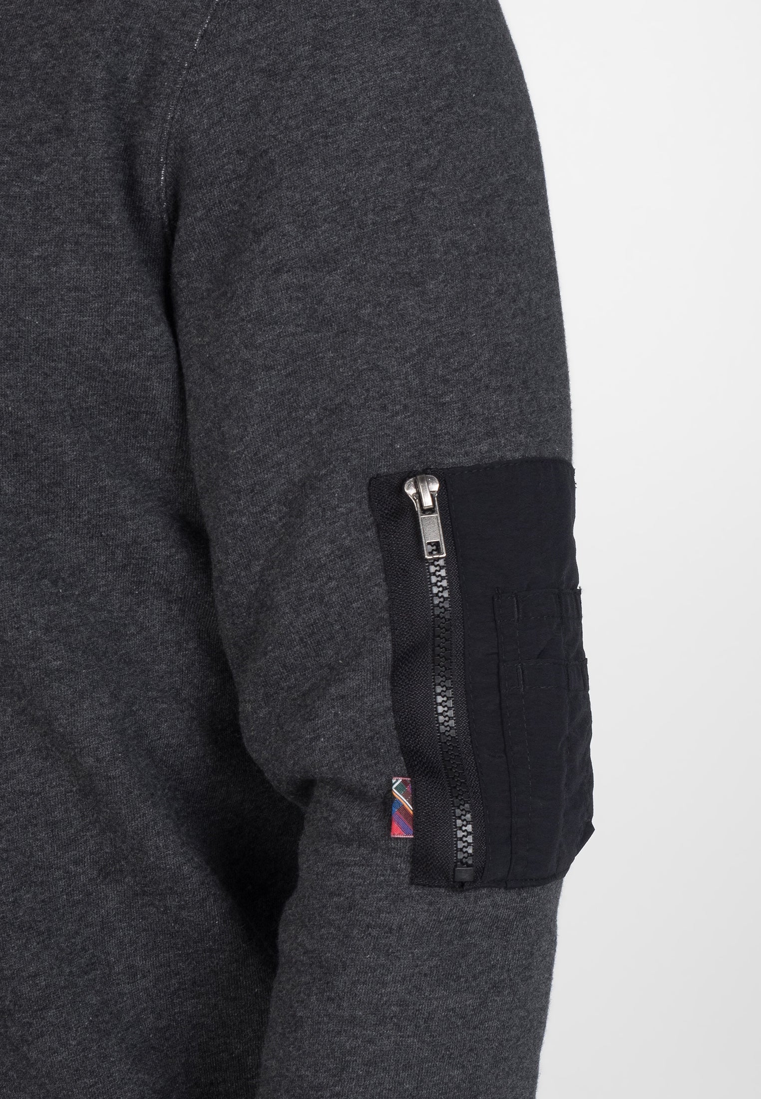 colour_Marl Charcoal|Charing Sweatshirt - Merc London