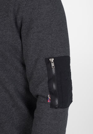 colour_Marl Charcoal|Charing Sweatshirt - Merc London