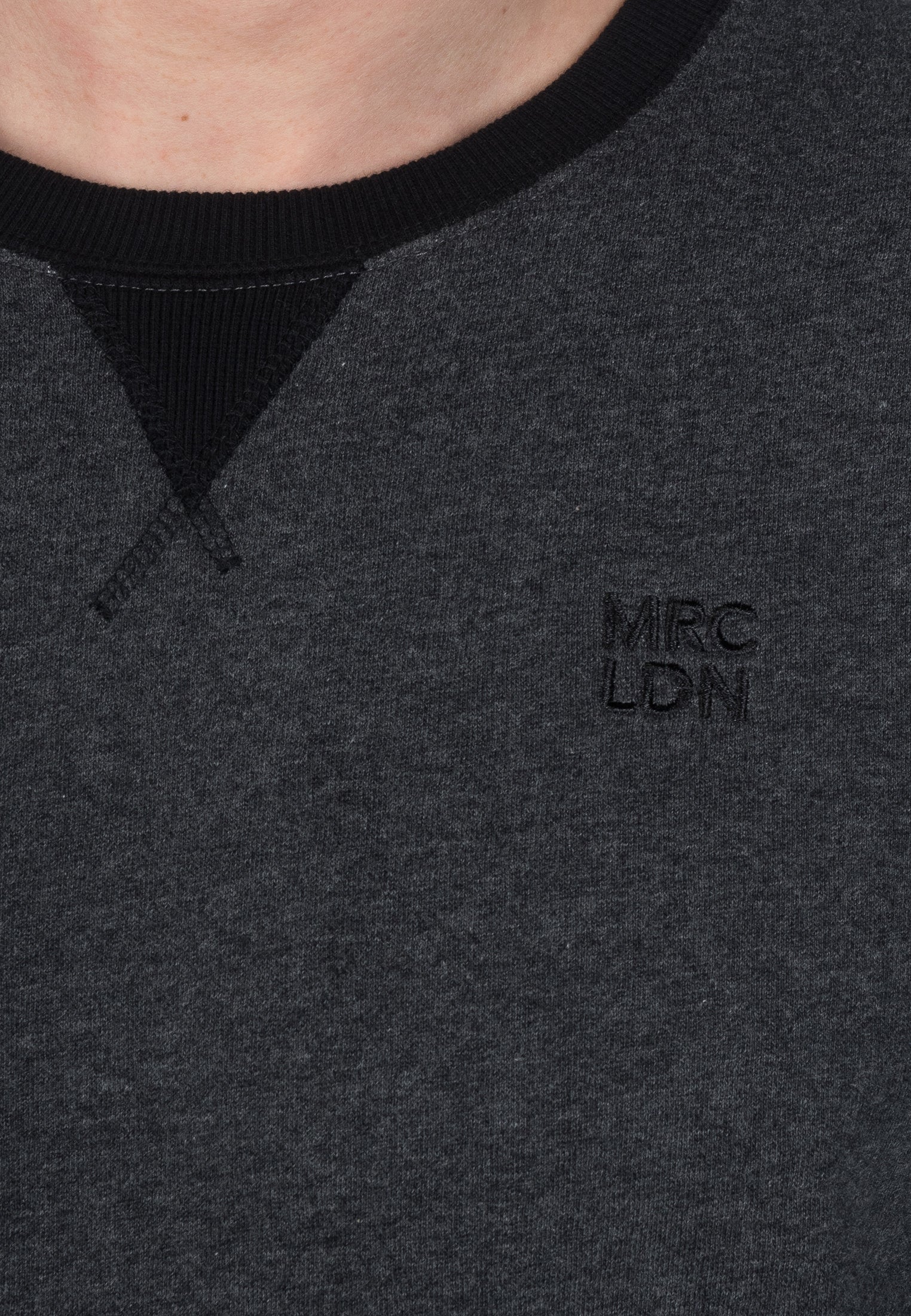 colour_Marl Charcoal|Charing Sweatshirt - Merc London