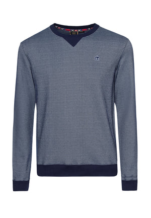 colour_Navy|Shelton sweatshirt - Merc London