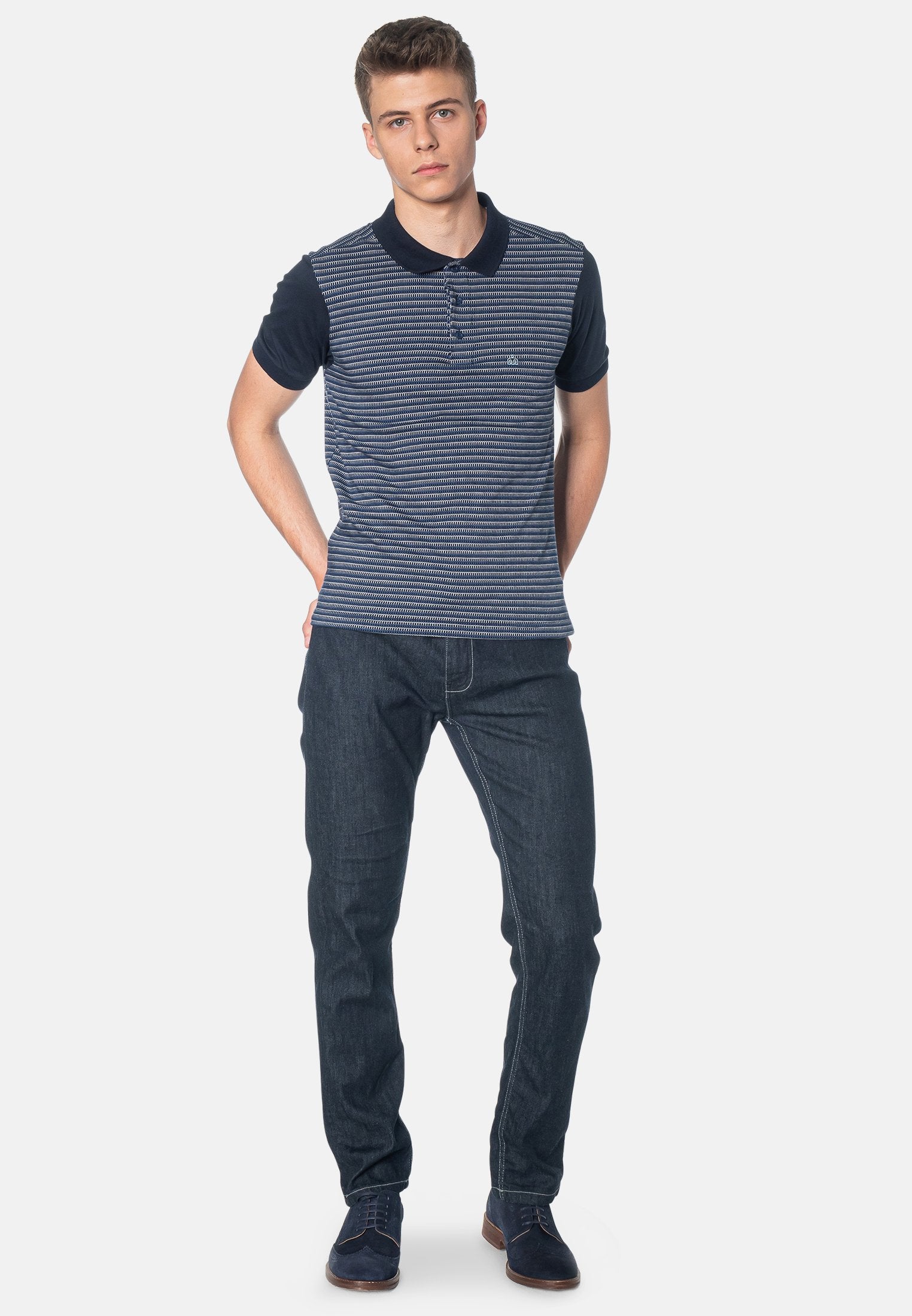 Clifford Stripes Polo Shirt - Merc London