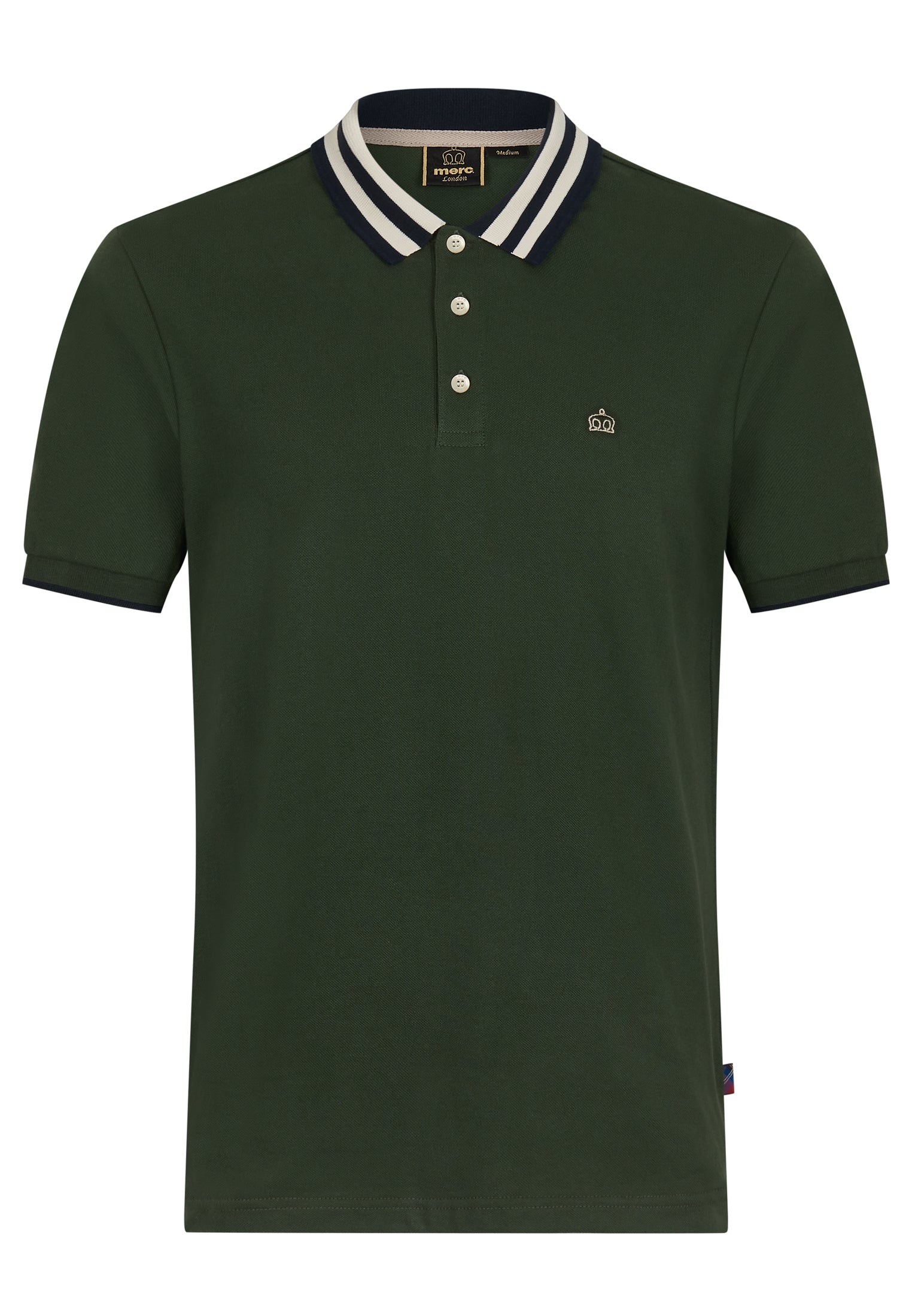 Folly Plain '67 Polo Shirt Ghost - Merc London