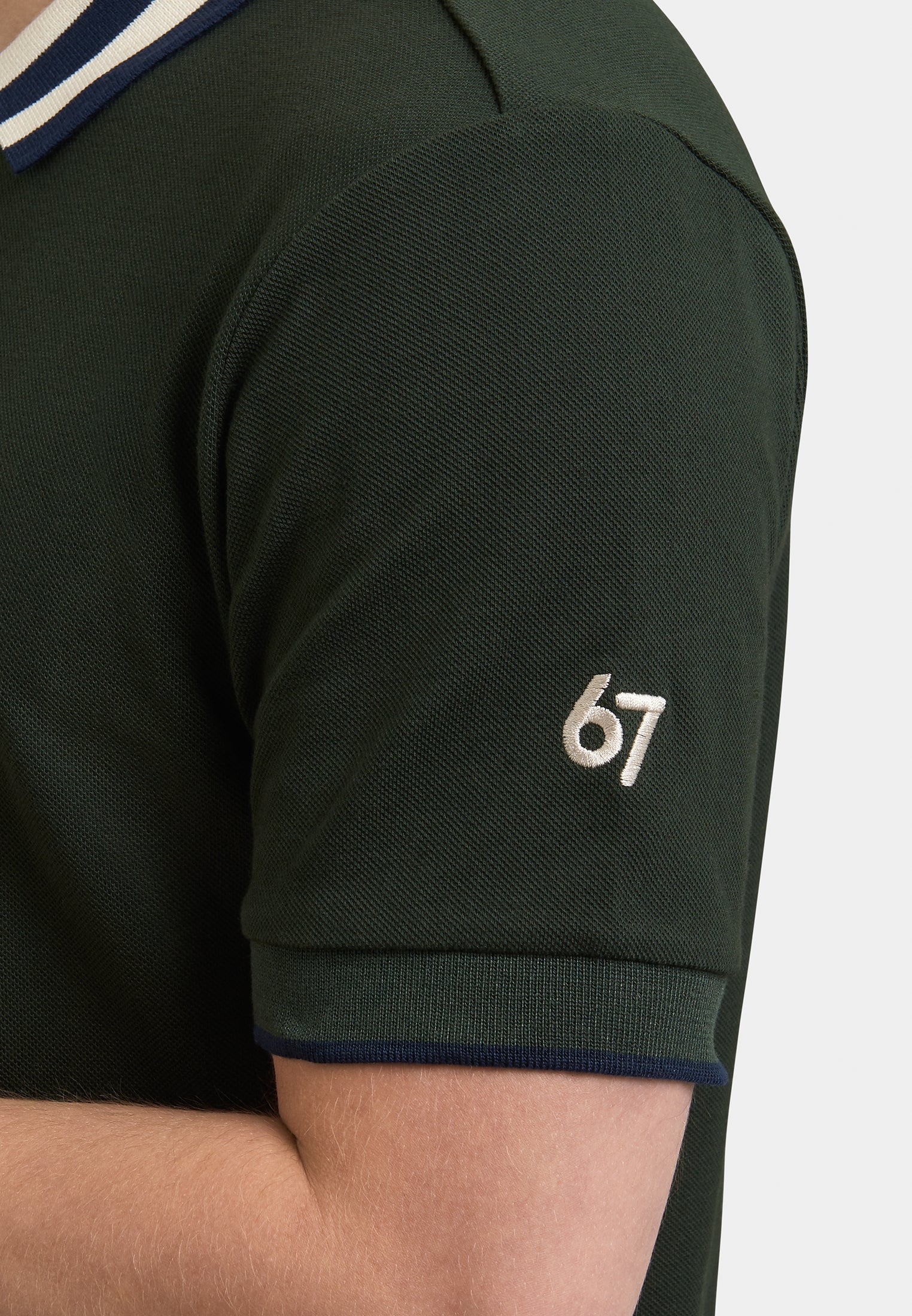 Folly Plain '67 Polo Shirt Detail - Merc London