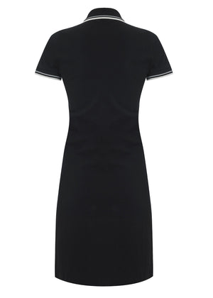 colour_Black|Kara Polo Dress - Merc London