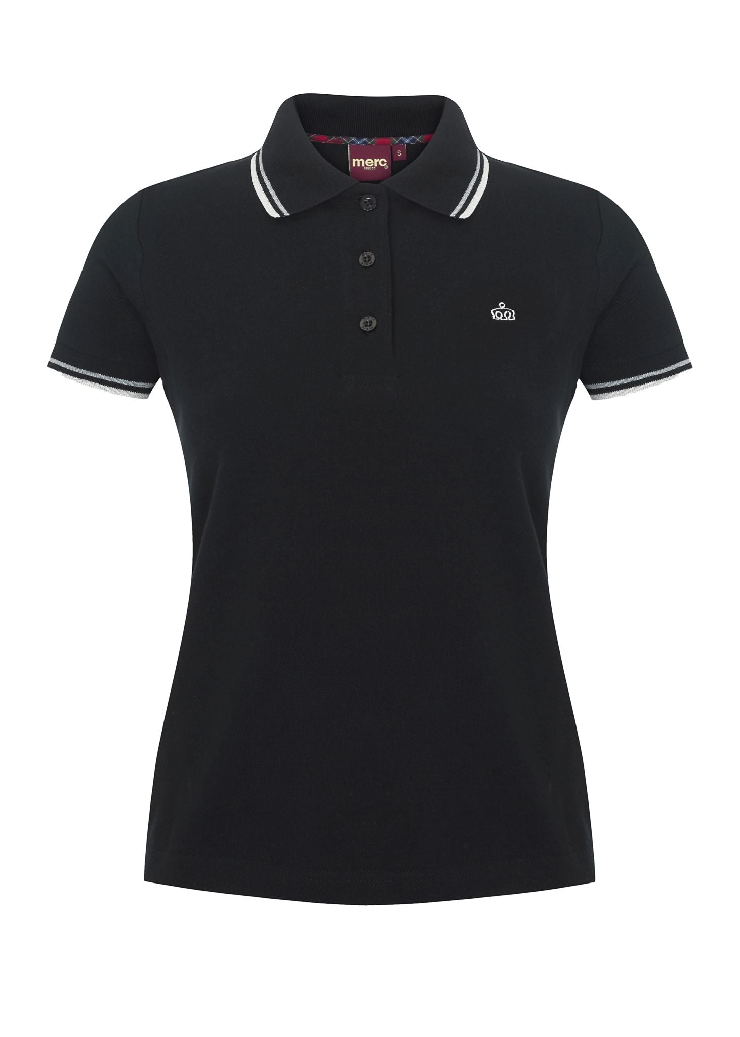 colour_Black|Rita Polo Shirt - Merc London