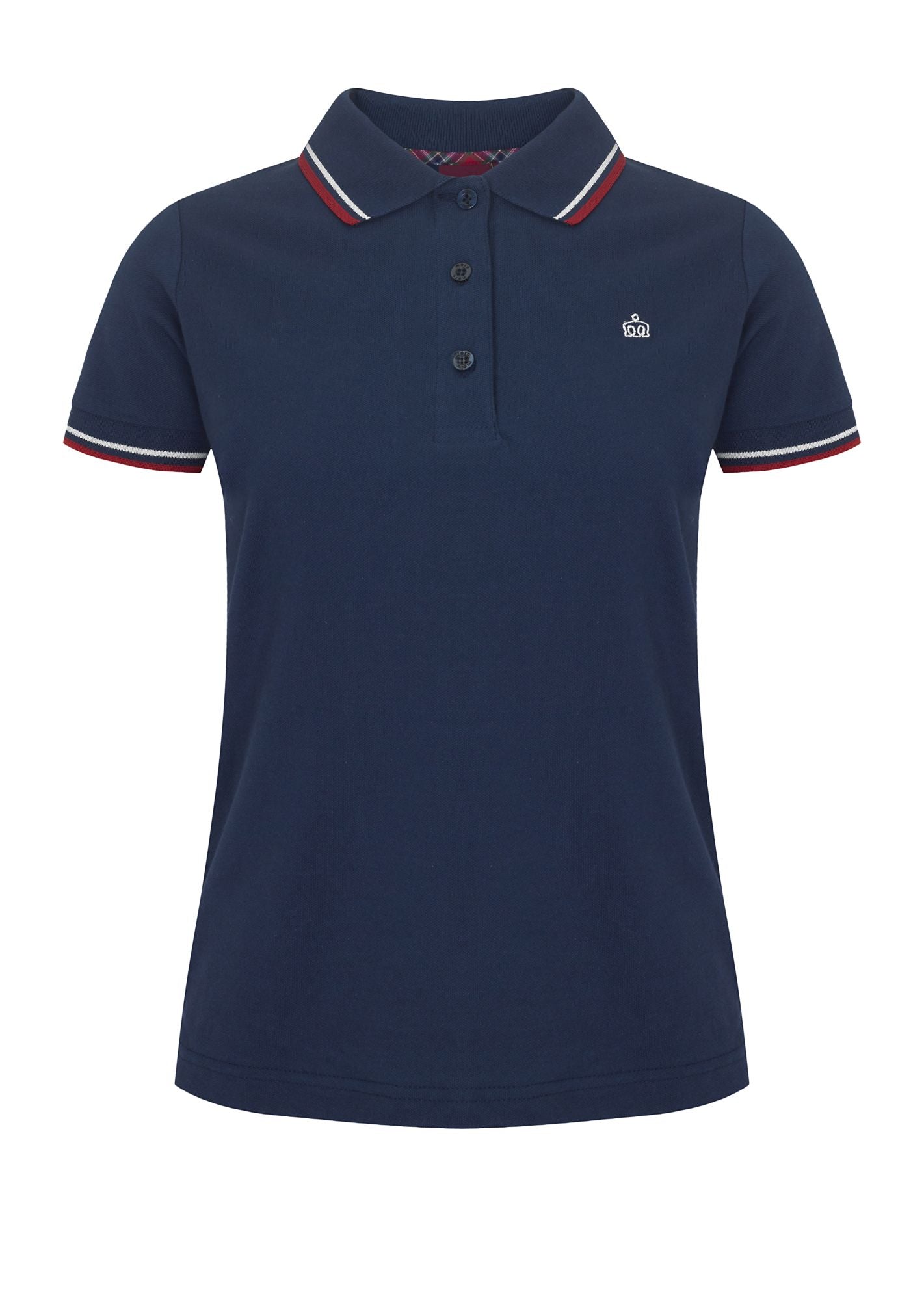 colour_Navy|Rita Polo Shirt - Merc London