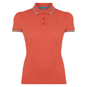 colour_Coral|Burnett Polo - Merc London