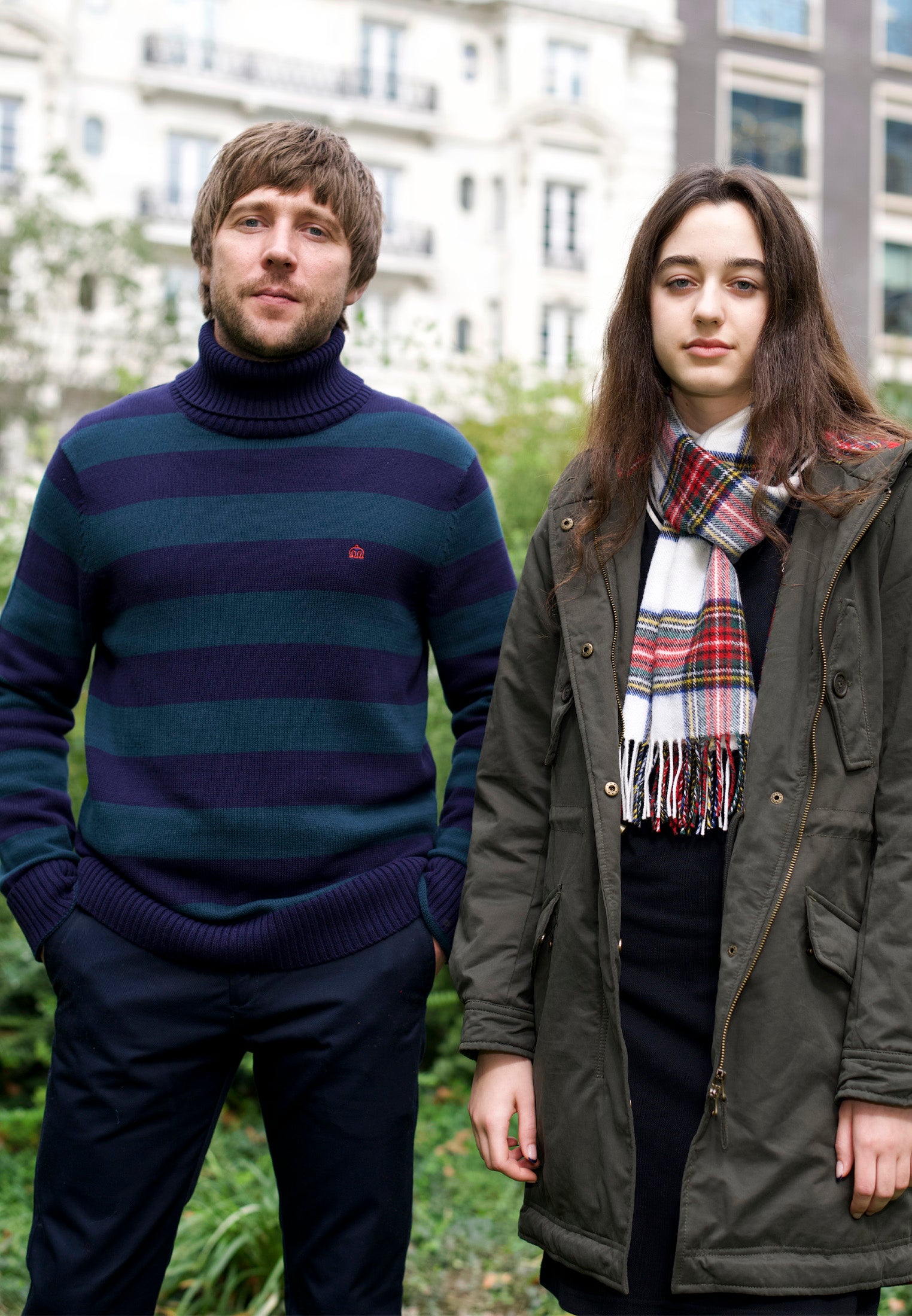 Owencroft Turtle Neck Mens Jumper In Navy