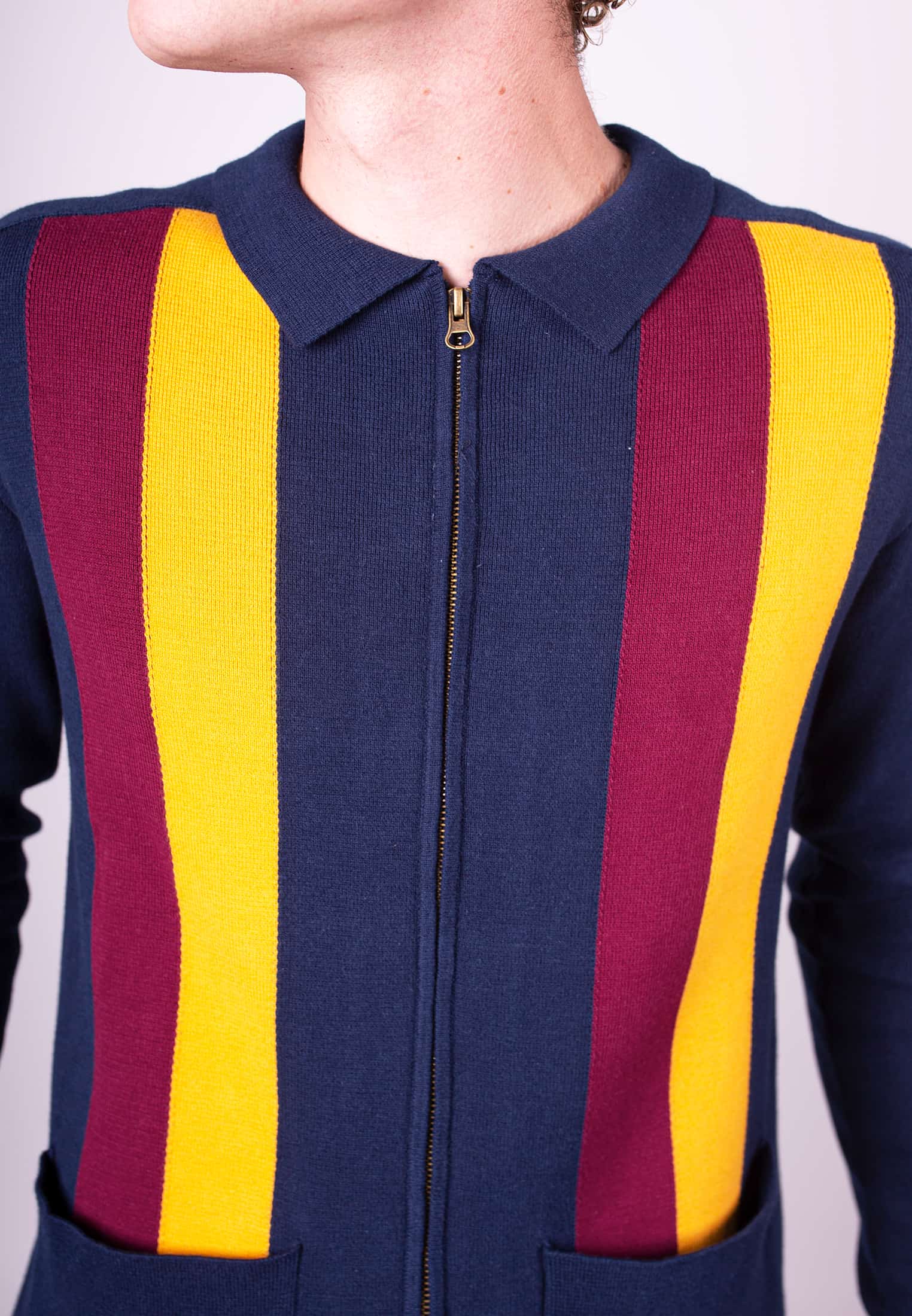 Ripon Zip Through Cardigan - Merc London