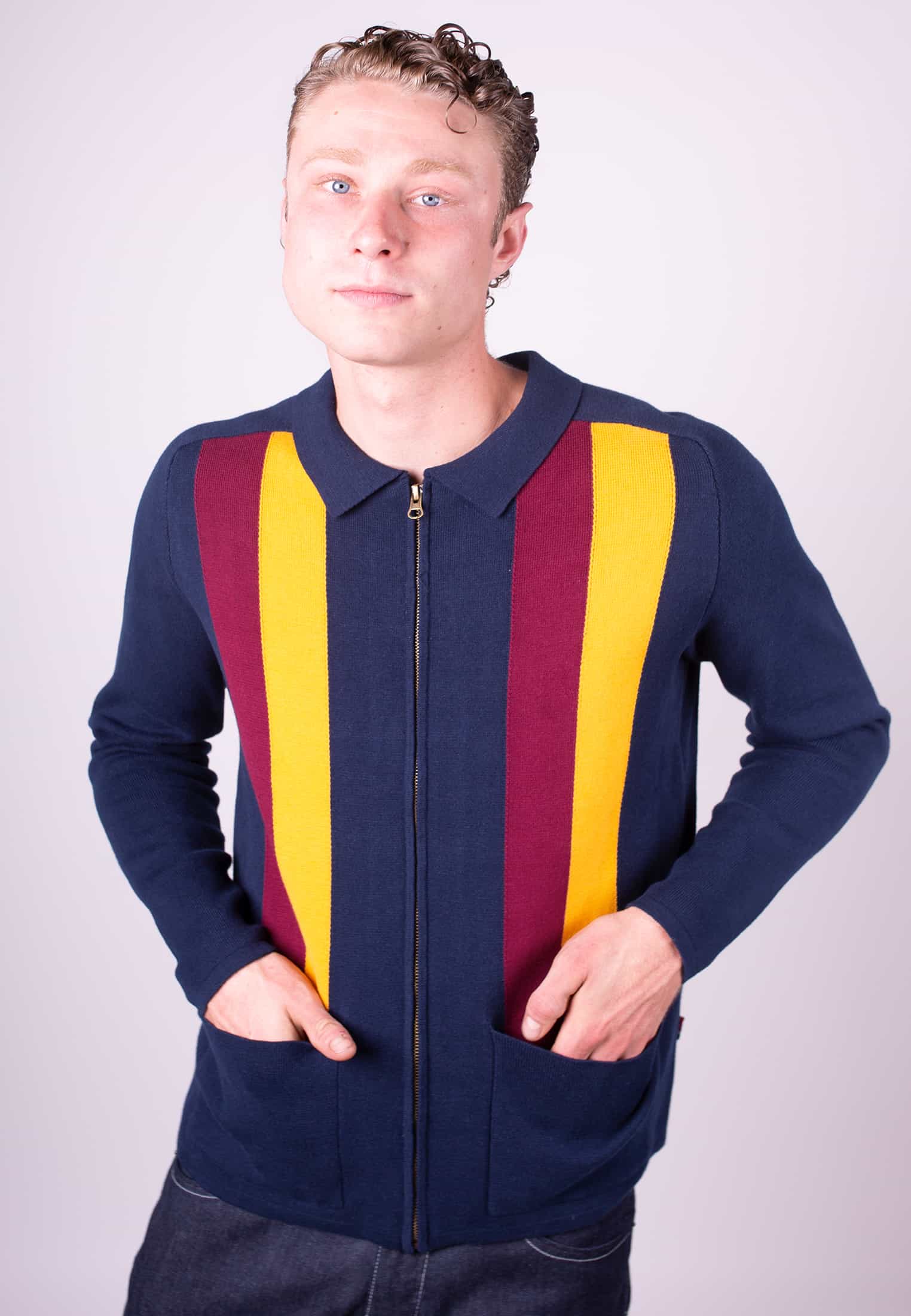 Ripon Zip Through Cardigan - Merc London