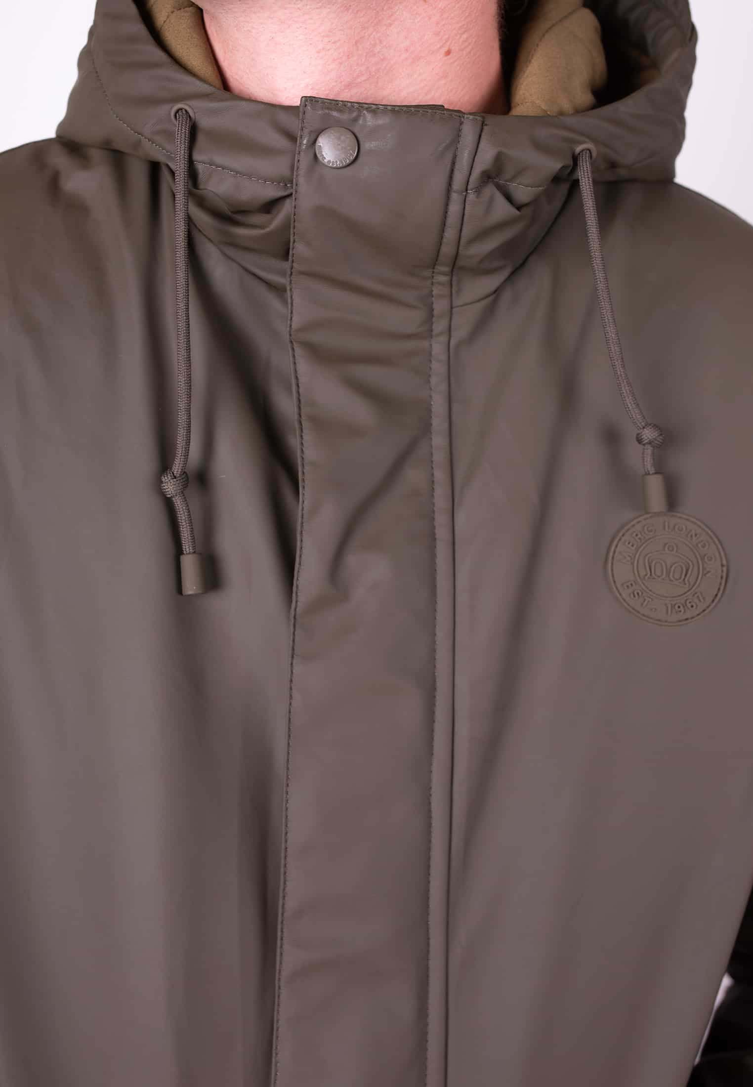 Stornoway Seam Sealed Waterpoof Technical Padded Green Parka Detail